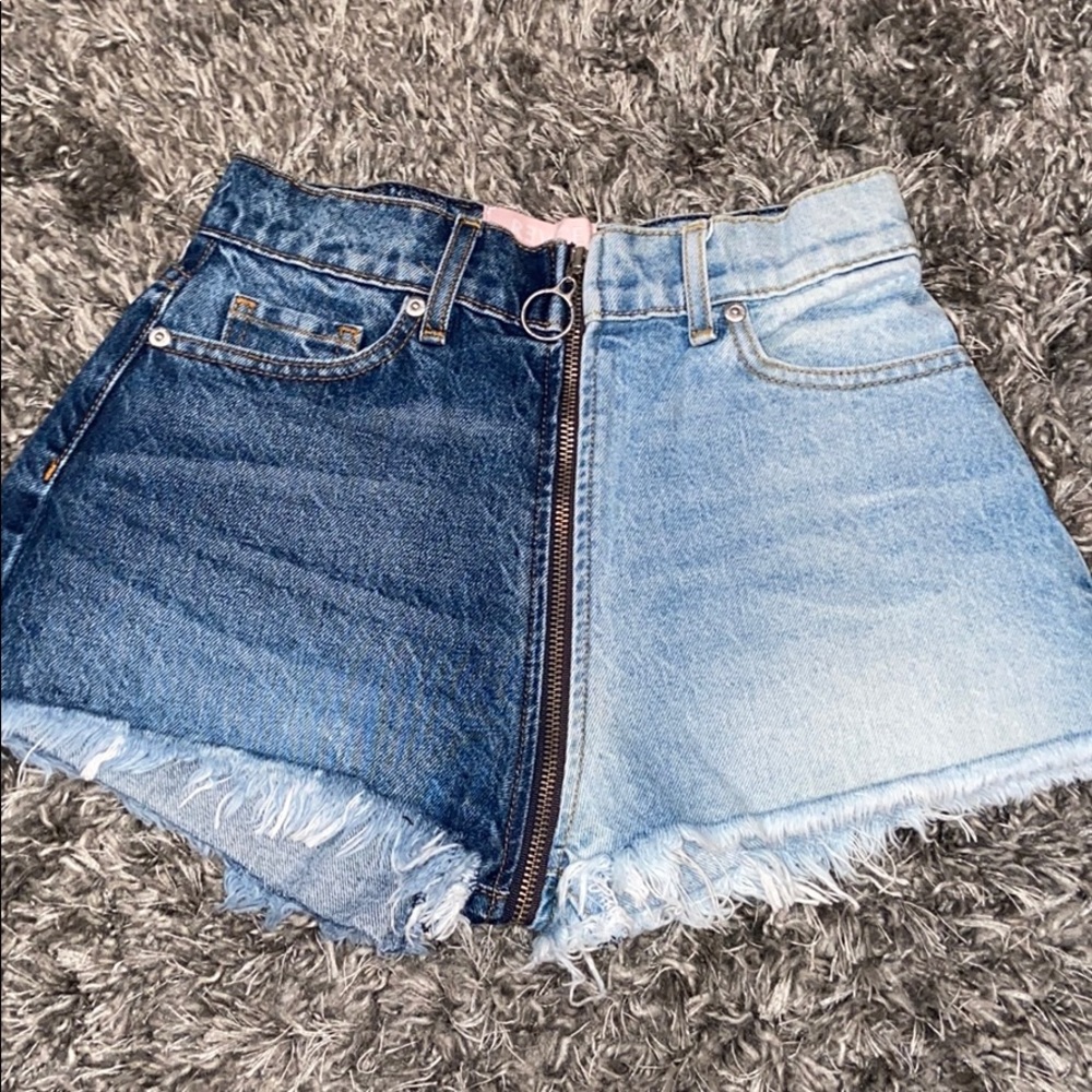 NWT REVICE Denim Yin Yang Shorts
